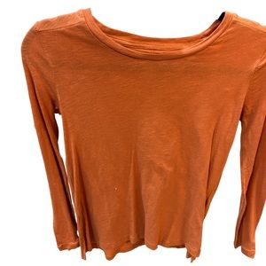 Madewell t-shirt. Size S. Burnt orange. Long sleeve